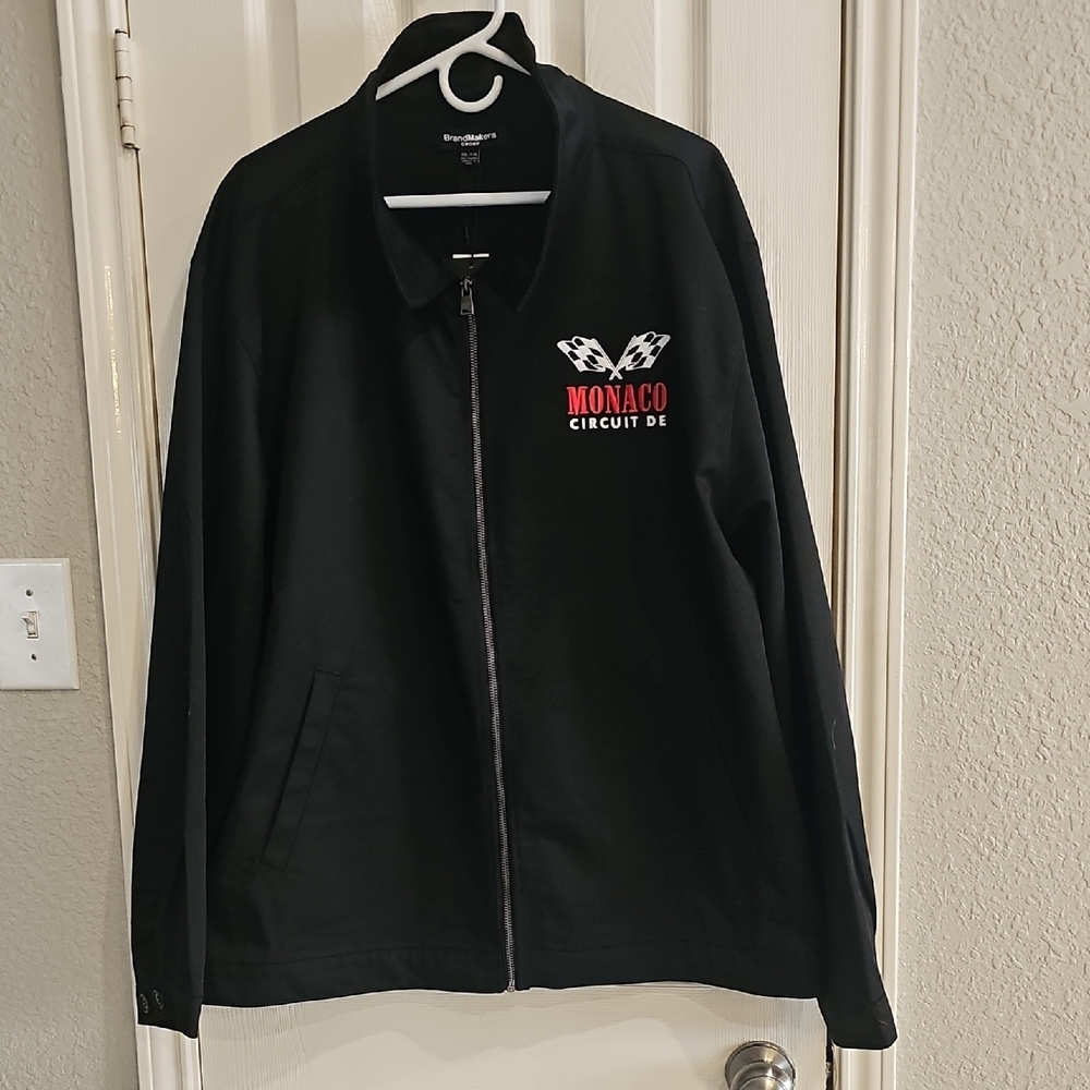 Brandmakers Jacket 2XL Black Circuit De Monaco Racing Windbreaker Full Zip
